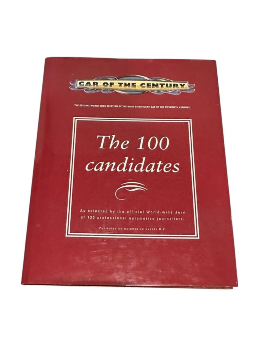 Vintage Car Of The Century The 100 Candidates Automotive Events HC Red Cars